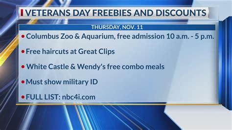 Veterans Day Freebies And Discounts Youtube