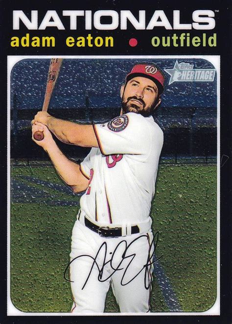 Mint Topps Heritage Washington Nationals Adam Eaton