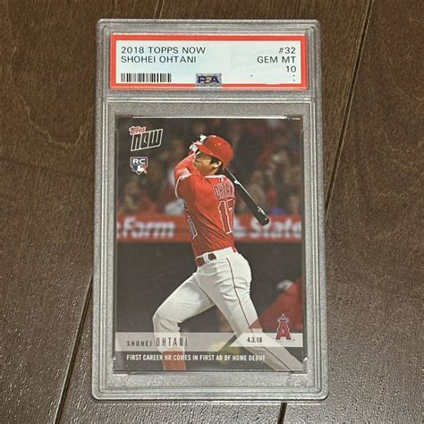 Psa Topps Now Hr Rc Shohei Ohtani Mlb