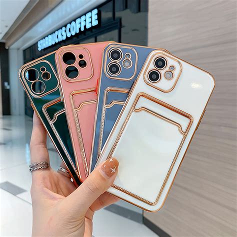 Card Holder Electroplated Phone Case For Iphone 13 Pro MAX Etsy UK