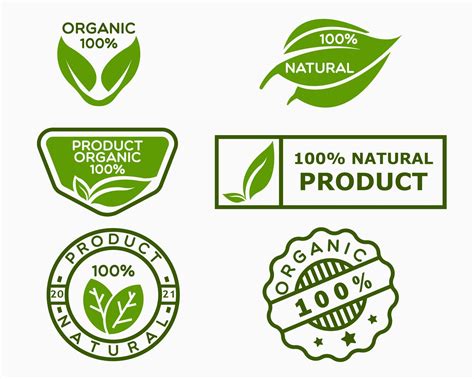 Set Organic Logo Design Template Natural Illustration Vector 13318580