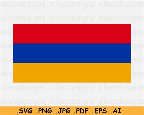 Armenia National Flag SVG, Armenian Nation Country Banner, Cricut Cut ...