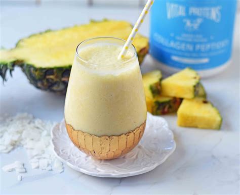 Pineapple Coconut And Banana Smoothie Tere Fruit