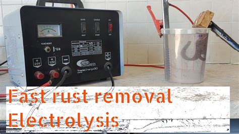 Fast Electrolysis Rust Removal 5 Step Fast No Messing Guide To Rust Removal Using Electrolysis