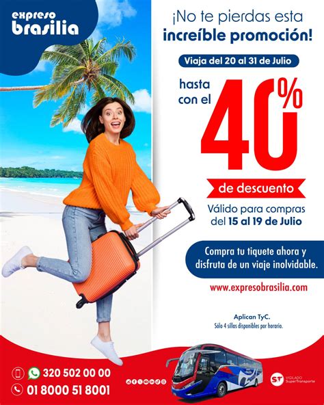 Promo 40 De Descuento Expreso Brasilia S A Tiquetes En Bus Colombia