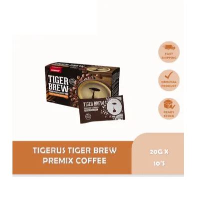 TIGERUS Tiger Brew Premix Coffee With Tiger Milk Mushroom 20G X 10 S