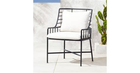 Breton Matte Black Metal Dining Chair Affordable Midcentury Modern Outdoor Furniture