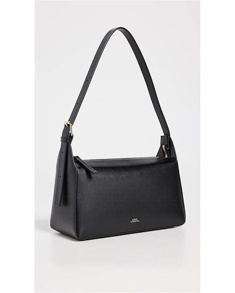 A P C Sac Virginie Baguette Bag In Black Lyst