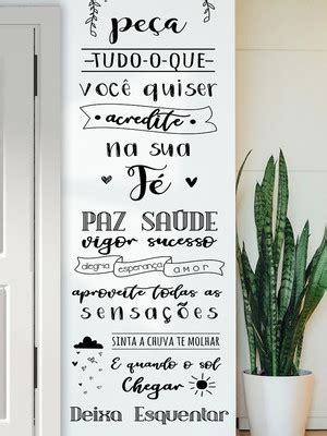 Adesivo De Parede Lettering Compre Produtos Personalizados No Elo7