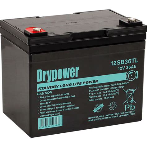 12sb36tl Drypower 12v Standby Long Life Power Battery Drypower