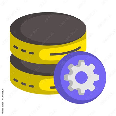 Relational Database Management System Concept Datafication Vector