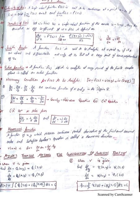 Engineering Mathematics 3 Unit Wise Formula And Methods Pdf