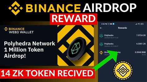 Binance Polyhedra Airdrop Payment Proof Zk Tokens Web Wallet