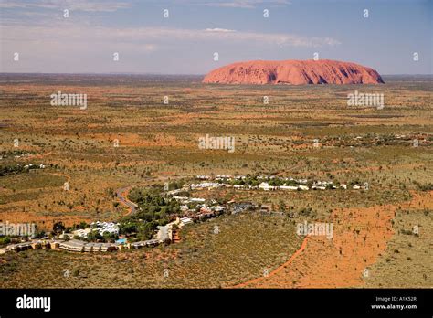 Yulara Village And Uluru Ayers Rock Uluru Kata Tjuta National Park