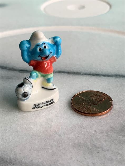 Feve Au Choix Smurf Cake Toppers Miniature Hand Painted Etsy