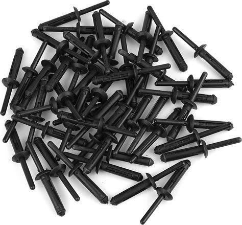 Amazon Uxcell 50pcs Plastic Rivet Bumper Fastener Clips Retainer