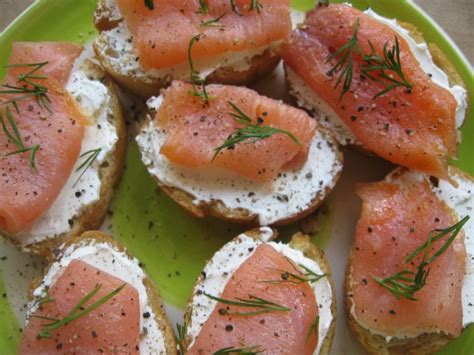 Smoked Salmon Canapes Julia S Cuisine