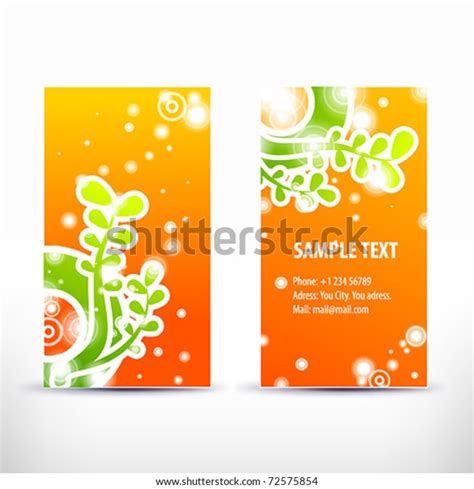 Vector Set Business Cards Stock Vector Royalty Free 72575854