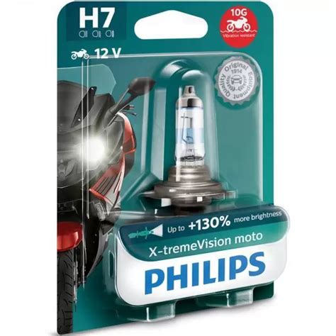 Philips X Treme Vision Moto H7 Motorcycle Bulbs PowerBulbs US