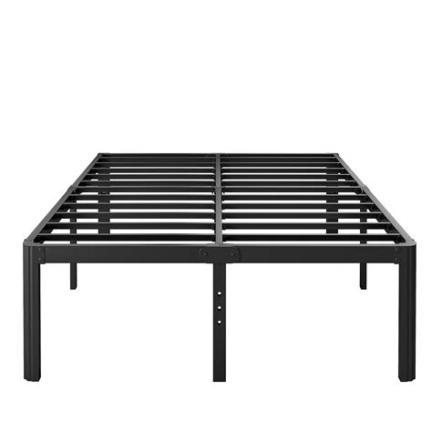 Hunlostten 18in Full Size Bed Frame No Box Spring Needed Heavy Duty