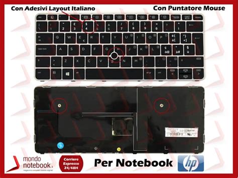 Tastiera Notebook Hp Elitebook G Con Adesivi Layout Italiano