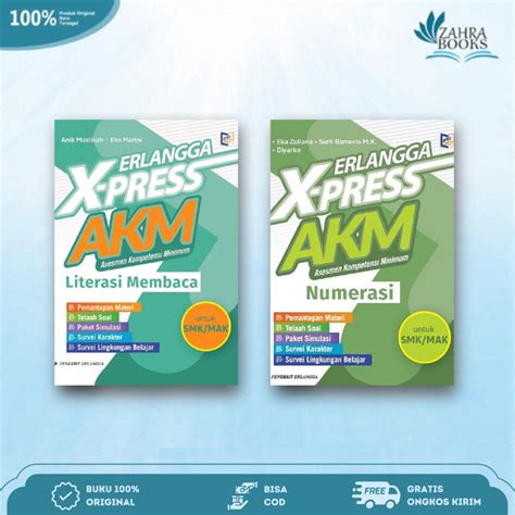 Jual Erlangga X Press Akm Smk Mak Literasi Membaca Numerasi Shopee