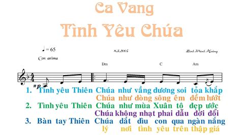 Ca vang tình yêu Chúa Đinh Minh Hoàng Gia Ân YouTube