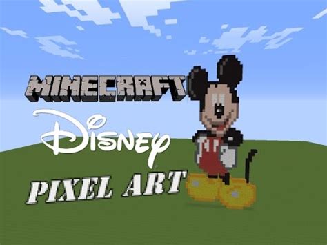 Minecraft Pixel Art - Mickey Mouse Speed Build - YouTube