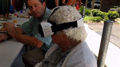 Grandma Tries Out Vr For The First Time Youtube