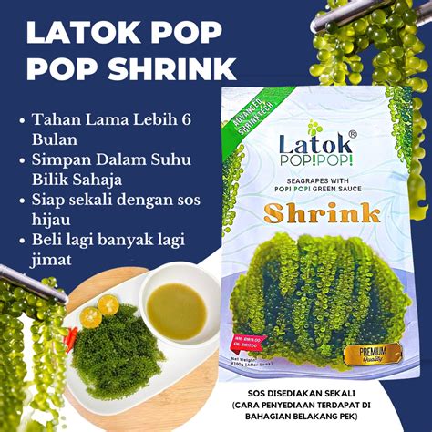 Latok Pop Pop Shrink Viral Ready Stock Free Chopstick Shopee Malaysia