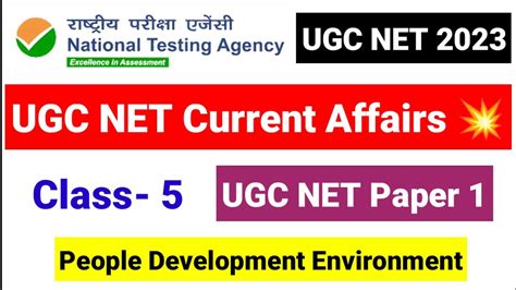 Class 5 Most Important Current Affairs For UGC NET 2023 UGC NET