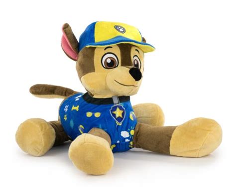 Paw Patrol La Pat Patrouille Peluche Chase Bleu Avec Casquette