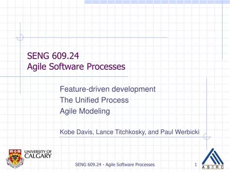 PPT SENG 609 24 Agile Software Processes PowerPoint Presentation