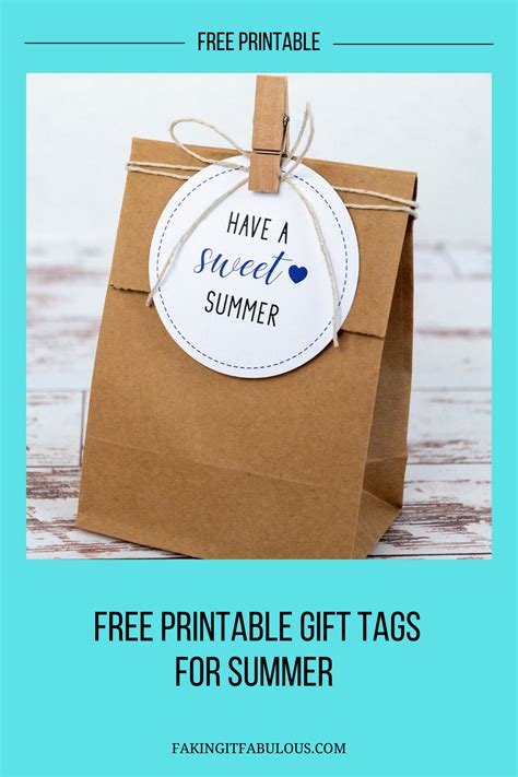 Free Printable Have A Sweet Summer Gift Tags Free Printable Gift Tags