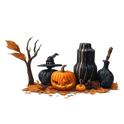 Decorated Halloween Elements Happy Halloween Cartoon Halloween