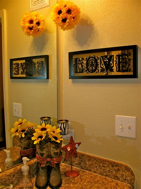 Sunflower Bathroom Ideas Home And Garden Decor