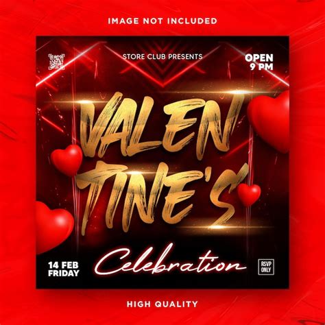 Premium Psd Valentines Day Flyer Template Design