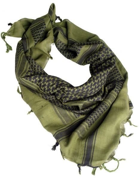 Miltec 12610000 Original Shemagh Army Military Desert Scarf Olive Black