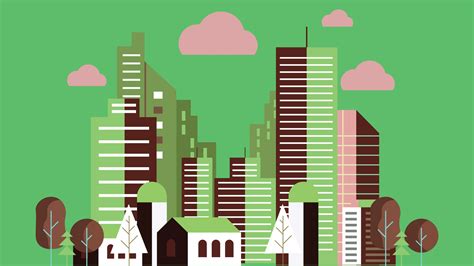 City Skyline Sky Scrapper Illustration Background 47554465 Vector Art