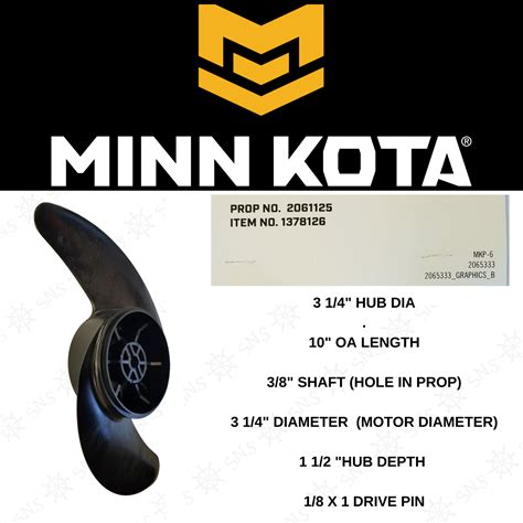 MINN KOTA PROP MKP 6 WEEDLESS WEDGE TROLLING 2061125 1865003 1378126