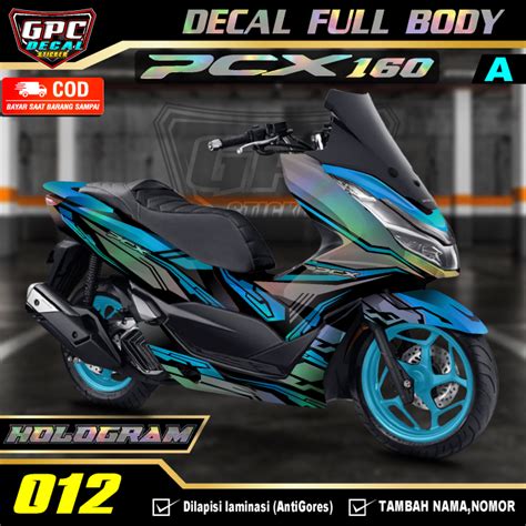 Decal Sticker Hologram Honda PCX 160 2021 Fullbody Dekal All New PCX