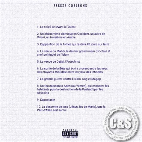 Ocho Freeze Corleone F D T Chopped Crewed Lyrics And Tracklist