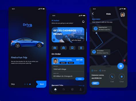 Driver App - UI Mobile by Ru'ya Shadiqa on Dribbble