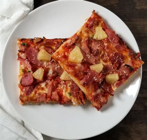 Sheet Pan Hawaiian Pizza Amanda Cooks And Styles