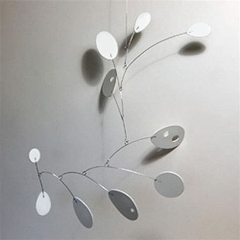 All White Mobius Modern Hanging Mobile Art Sculpture By Julie Etsy