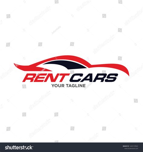 Rent Car Logo Design Template Vector Stock Vector Royalty Free