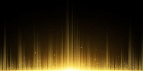 Abstract Background Of Golden Rays Light Effect Flying Magical Dust