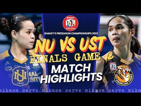 NU VS UST FULL GAME HIGHLIGHTS GAME 2 FINALS Shakey S Super League