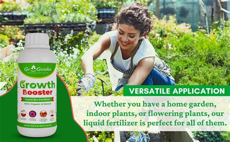 Go Garden Growth Boost Liquid Fertilizer Enhance Plant Growth And Flowering Home Garden