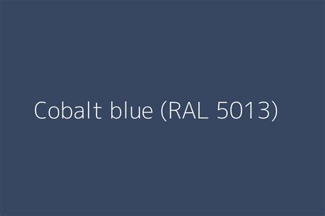 Cobalt Blue RAL 5013 Color HEX Code